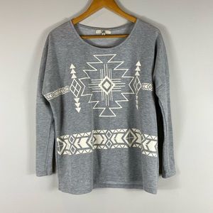 Aztec print sweatshirt